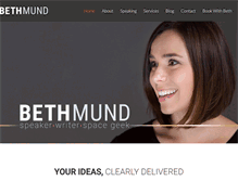 Tablet Screenshot of bethmund.com